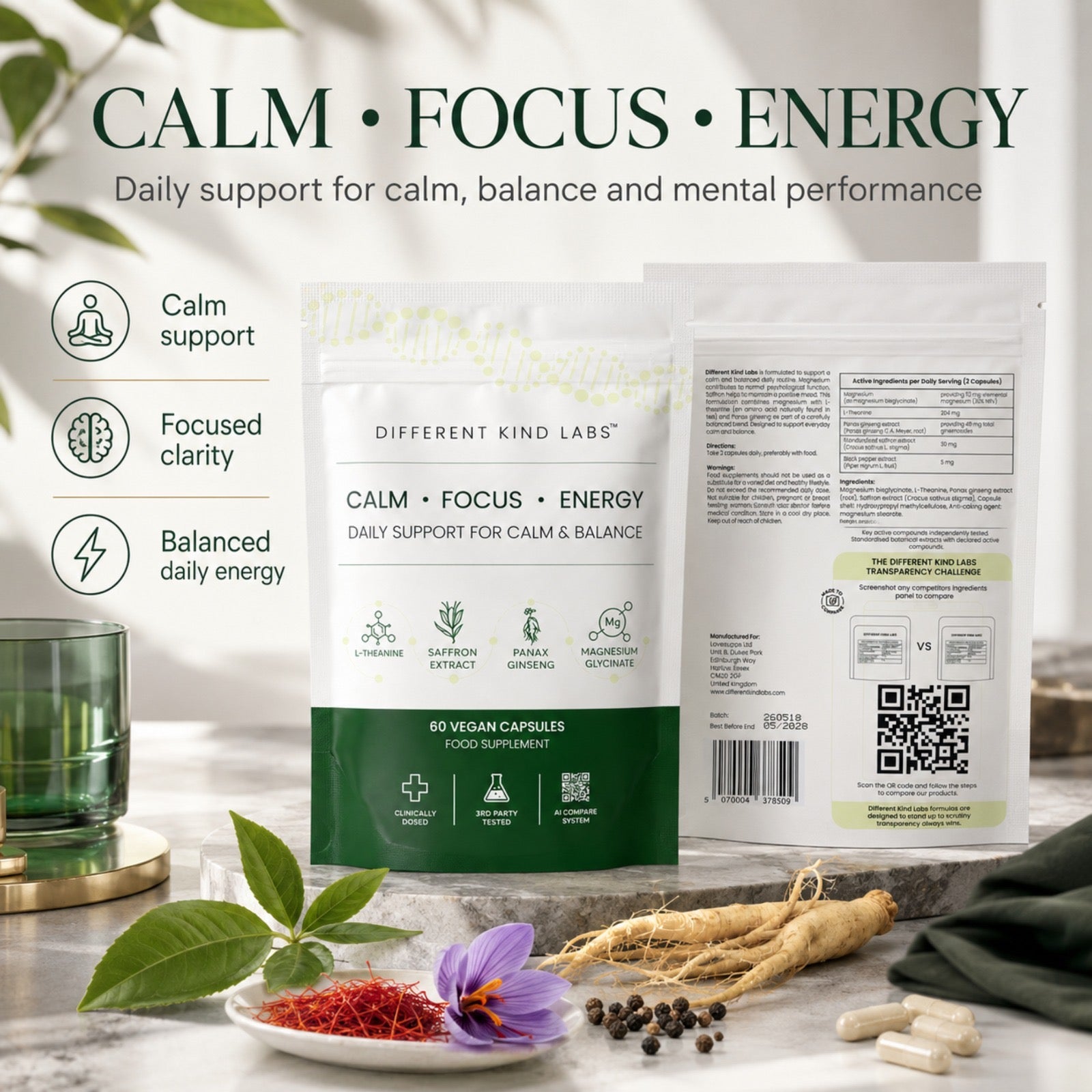 Calm Focus Energy Blend